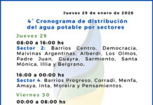 Actualización de la situación sanitaria en Trelew: Continúa la depresión de napa y se mantiene el esquema de distribución de agua potable