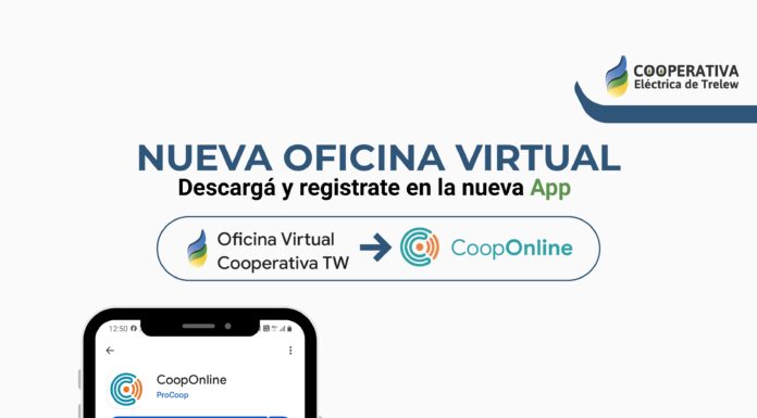 La Cooperativa Eléctrica de Trelew lanza su nueva app de Oficina Virtual